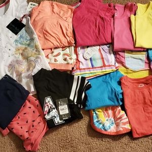 NWT Lot of Girls XS/4-5 Summer Outfits
